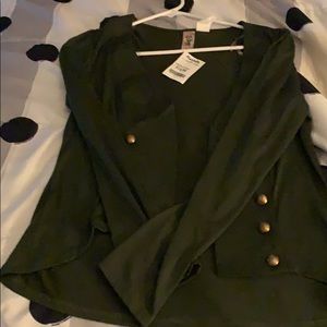 Olive Green shirt/ jacket